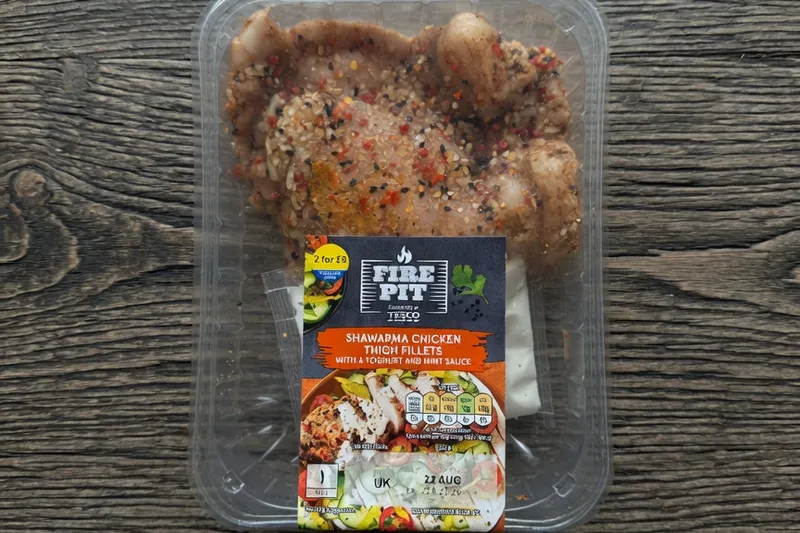 Fire Pit Shawarma Chicken Thigh Fillets (393g) pack photo